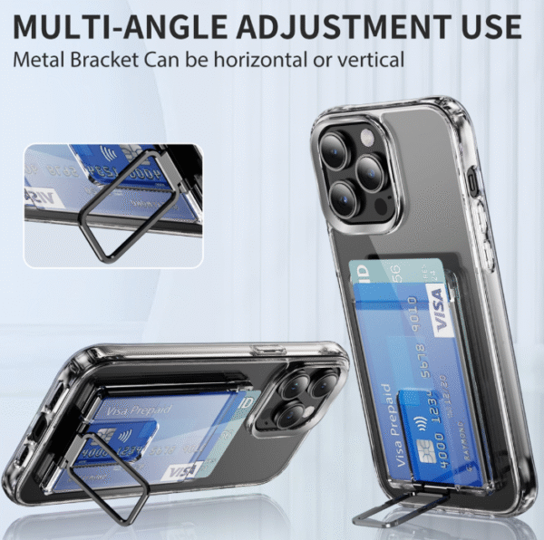 Crystal Magnetic Mag Safe Card Holder with Bracket - Image 3
