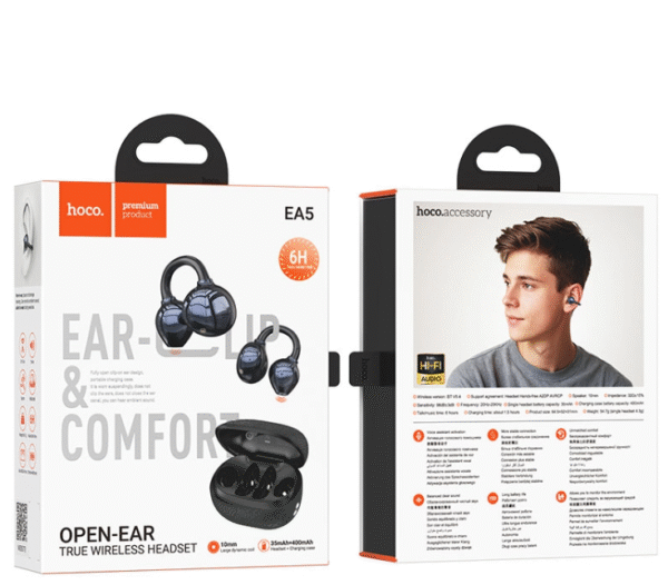 Clip On Wireless Bluetooth Earphones Headphones Headset Hoco EA5 Duke