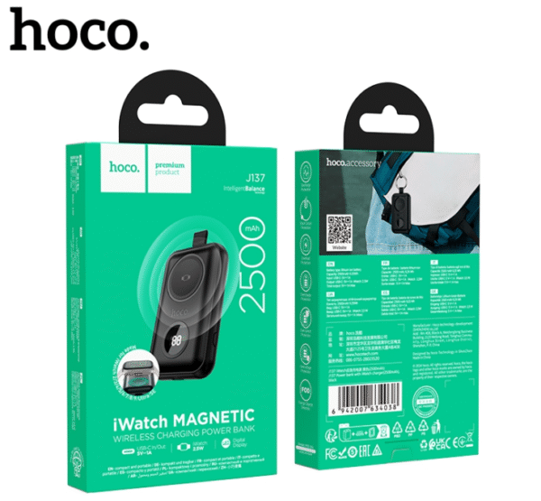 Pocket Power Bank Battery Bank iWatch Wireless 2,500 mAh Hoco J137