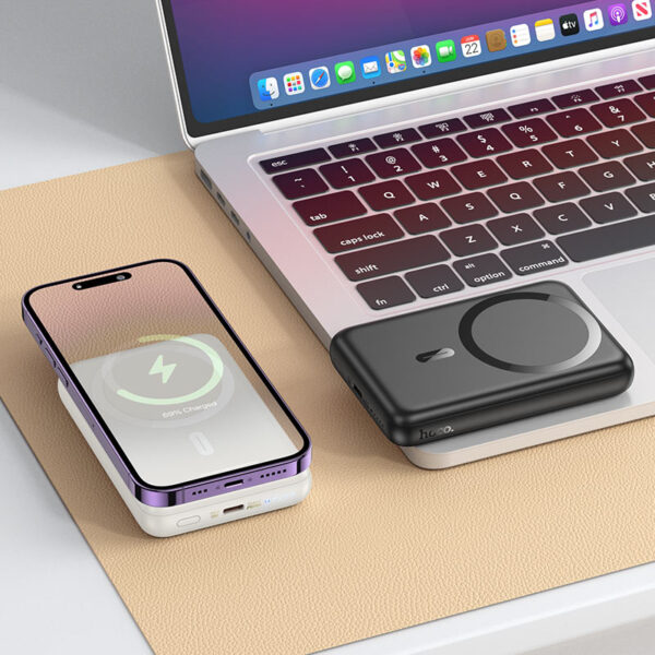 10,000 mAh Power Bank Wireless Charger Hoco J141 - Image 3