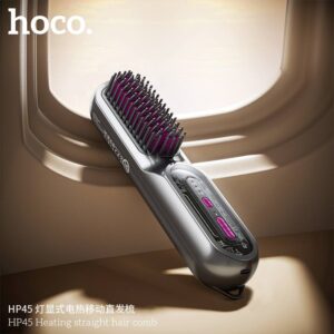 Hair Straightening Heated Battery Comb With Digital Display Hoco HP45