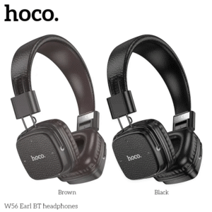Leather Foldable Bluetooth Headphones Black Hoco W56